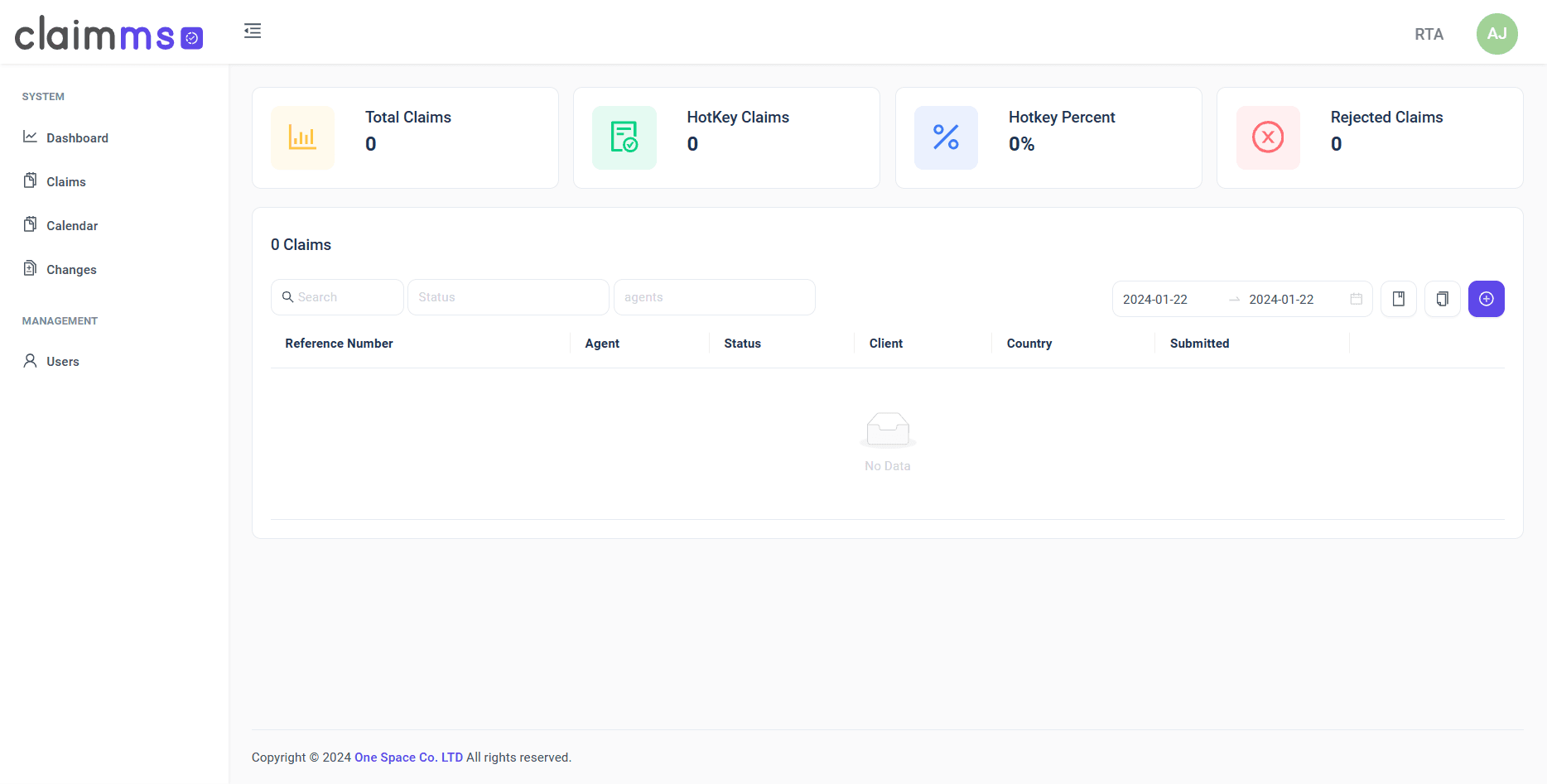 CRM System (UK Client) — Screenshot 1