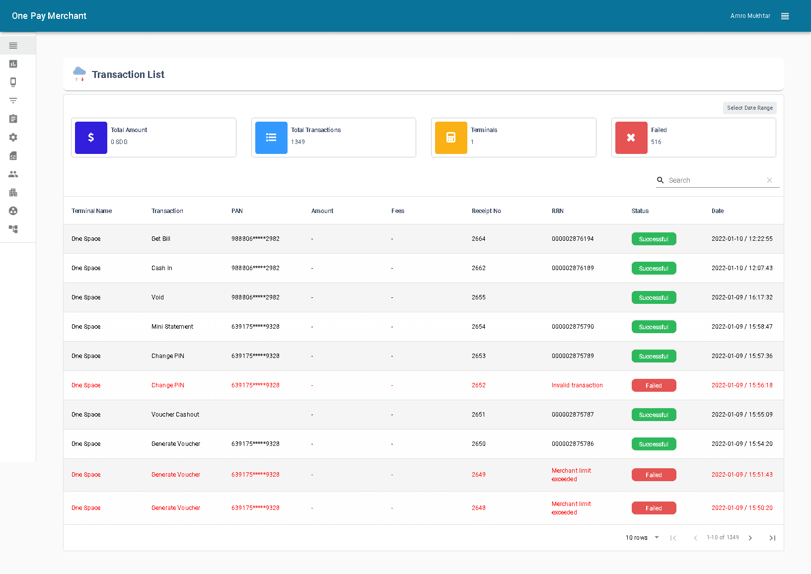 SaaS E-Payment Services — Screenshot 1