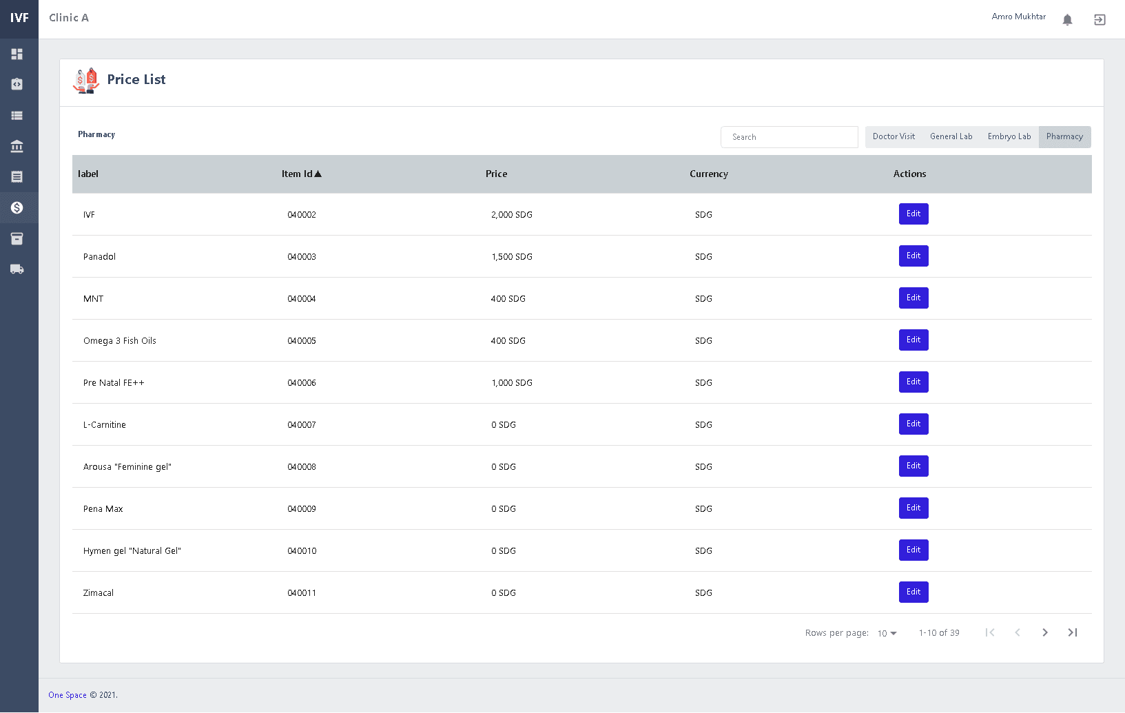 IVF Center ERP System — Screenshot 5