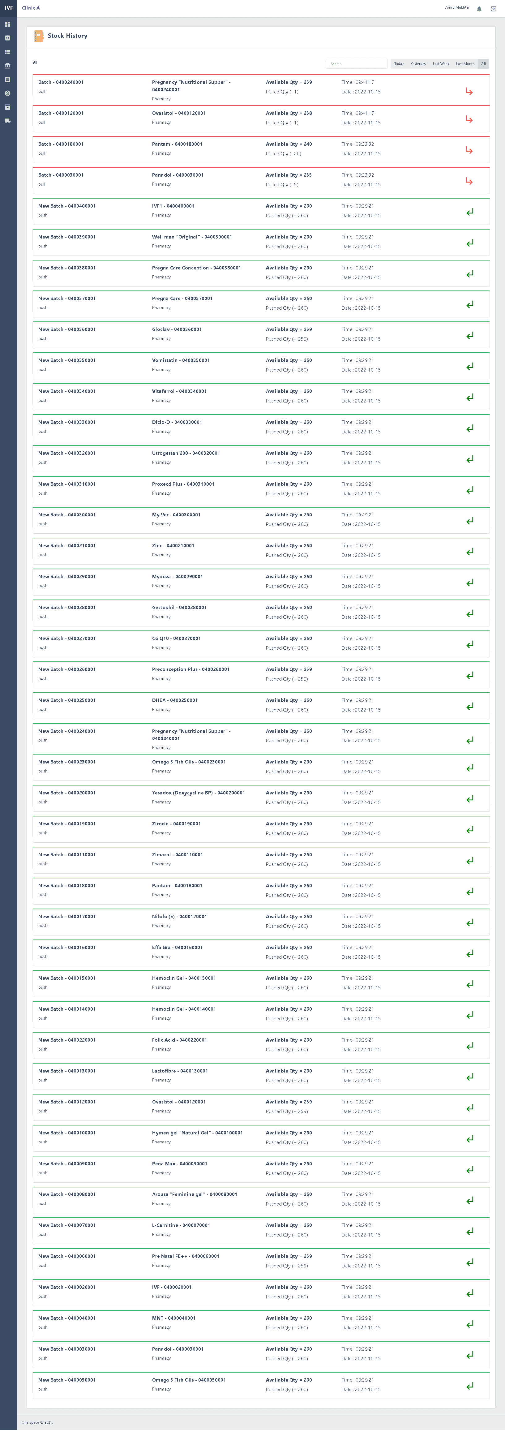 IVF Center ERP System — Screenshot 6